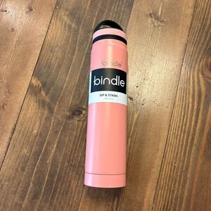 Bindle Water Bottle 20oz Sip and Stash Stainless Steel Pink